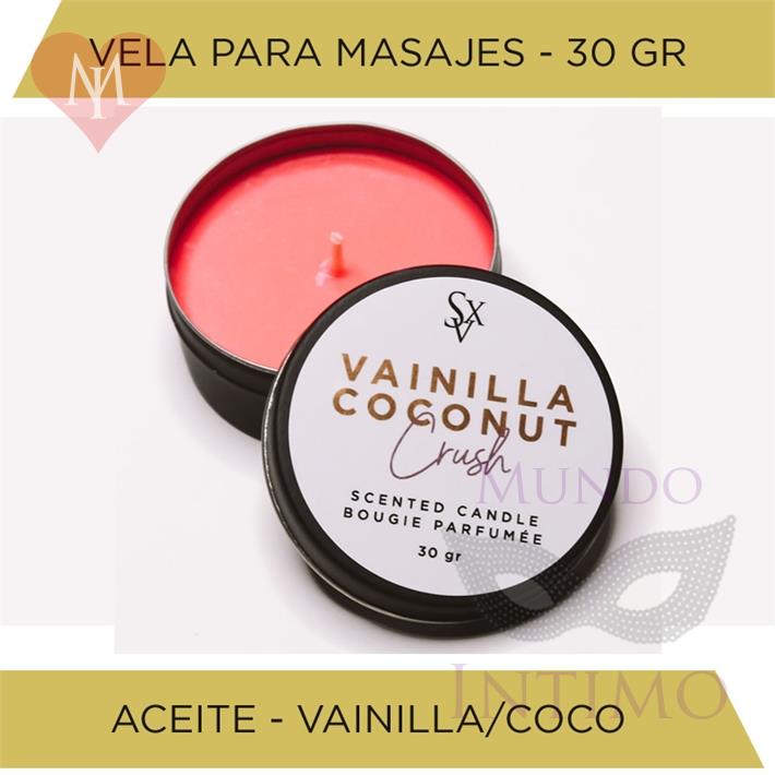  Vela para masajes aroma a vainilla 30gr 